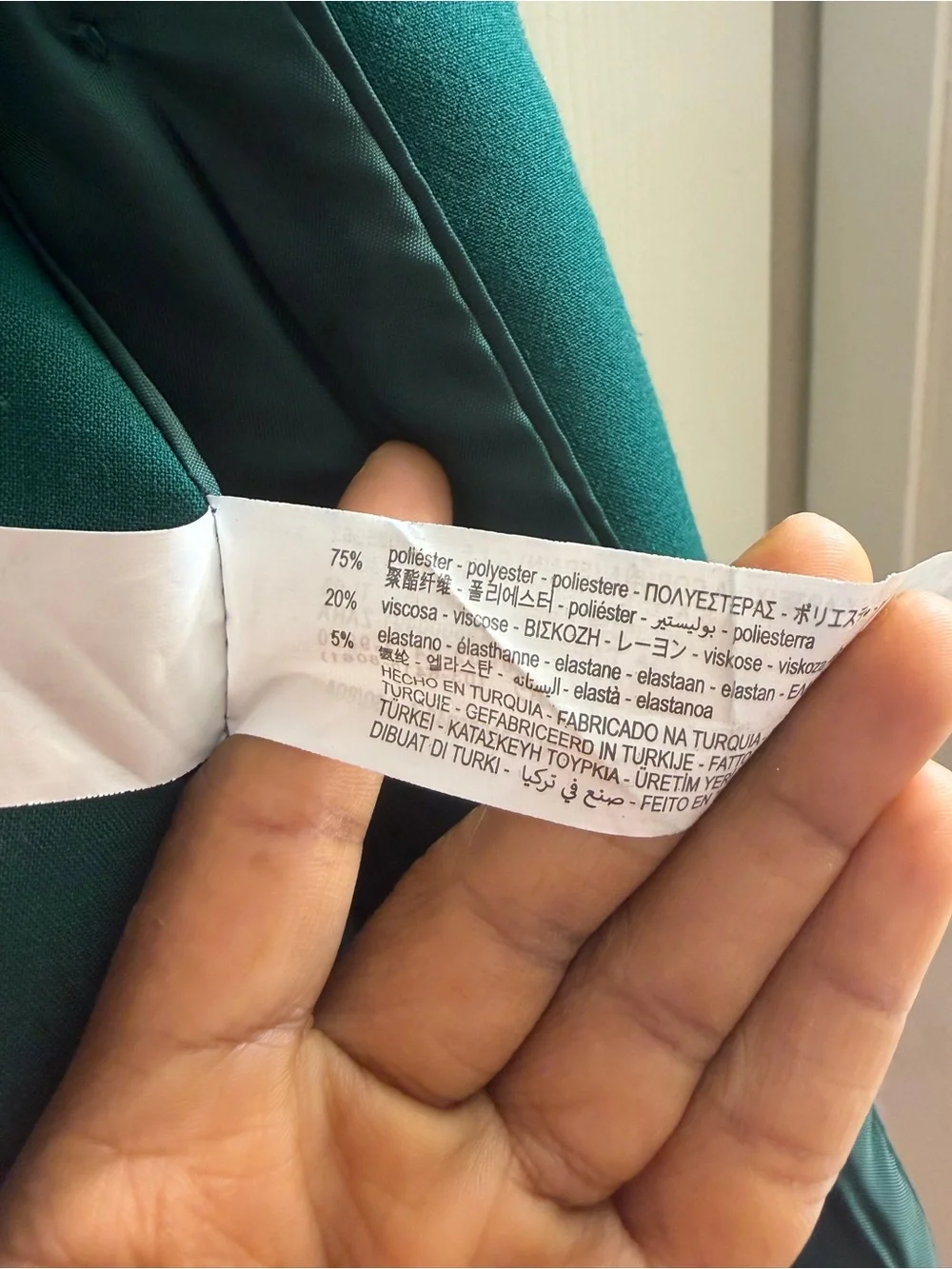 Zara Teal Sleeveless Blazer Vest with Gold Buttons